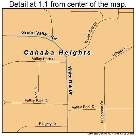 Cahaba Heights Alabama Street Map 0111248