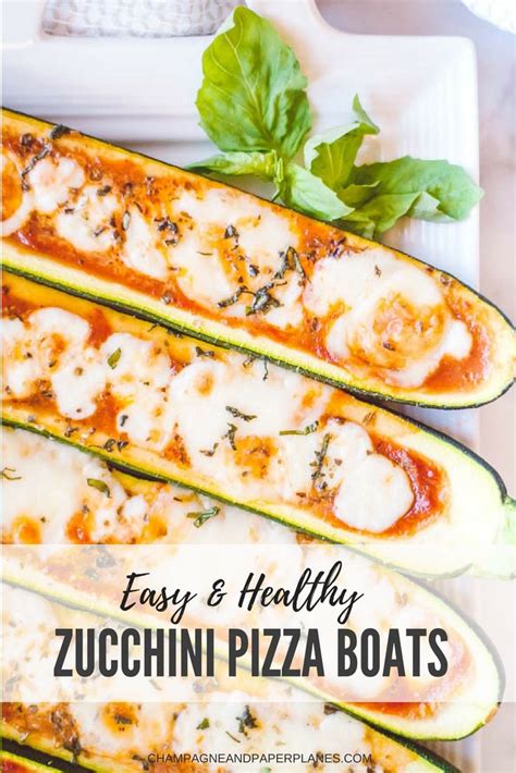 I am a five year old at heart. Zucchini Pizza Boats | Recipe in 2020 | Zucchini pizzas ...