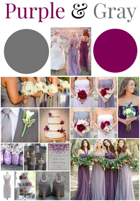 Purple And Gray Wedding Ideas Rustic Wedding Chic