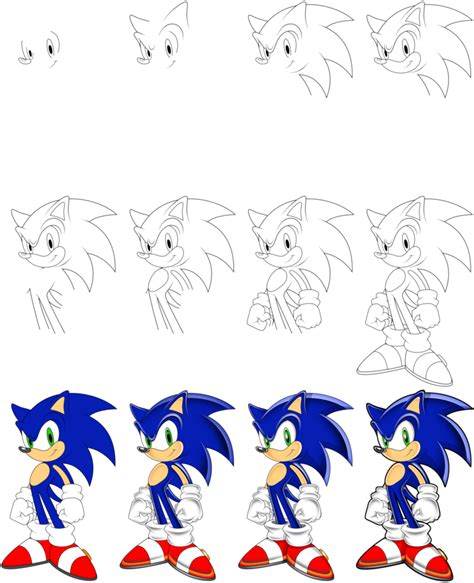 Sonic Tutorial By Ferstyle Fotek On Deviantart How To Draw Sonic