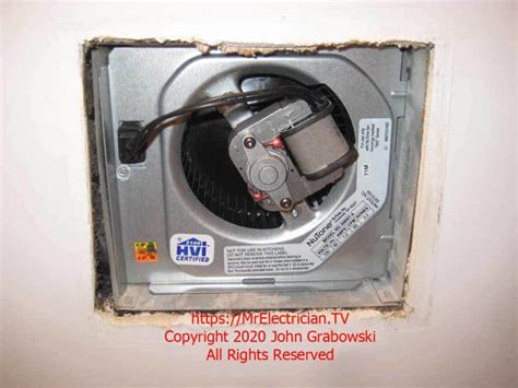 How To Replace A Bathroom Exhaust Fan Motor