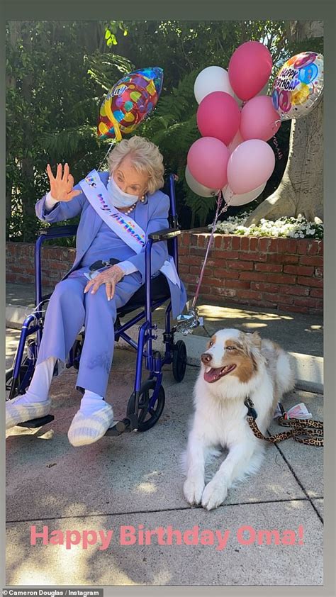 Anne Douglas Celebrates Her 101st Birthday With A Car Parade Amid The