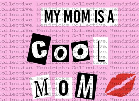 My Mom Is A Cool Mom Png Etsy