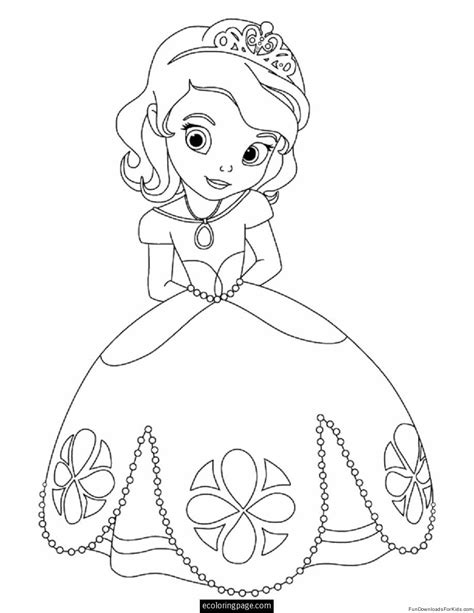 Disney Baby Princess Coloring Pages At Getdrawings Free Download