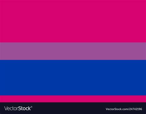 Bisexual Pride Flag Symbol Lgbt Community Vector Image