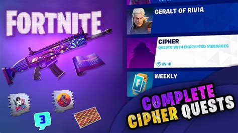 How To Complete All Cipher Quests Fortnite YouTube