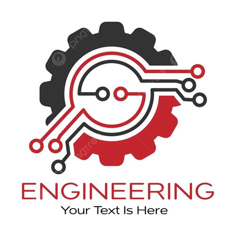 Vector Illustration Of A Technical And Colorful Engineering Logo For