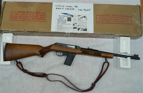 Marlin campgun, 9 x 19 mm. MARLIN MODEL 45 CAMP CARBINE for sale