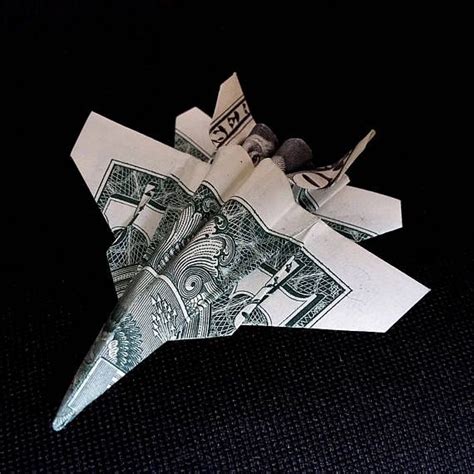 Dollar Bill Origami Jet Fighter