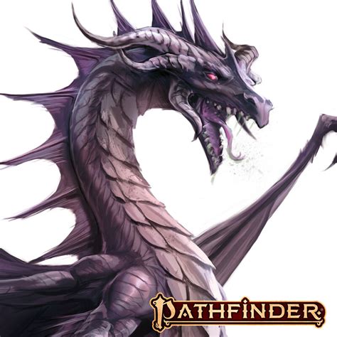 Artstation Pathfinder 2nd Edition Bestiary Chromatic Adult Dragons