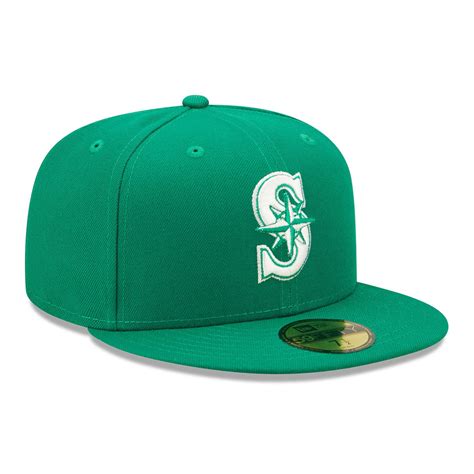 Official New Era Seattle Mariners Mlb Kelly Green 59fifty Fitted Cap