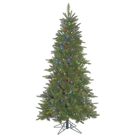55ft Slim Durango Spruce Christmas Tree 742 Green Pvc Tips 300 Multi