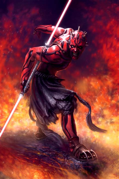 Darth Maul By Steven Rogers Star Wars Villains Dark Side Star Wars