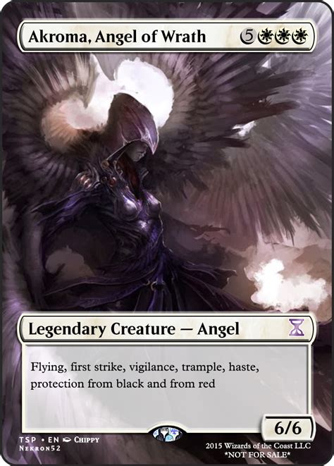 Akroma Angel Of Wrath Mtg Altered Art Magic The Gathering Cards