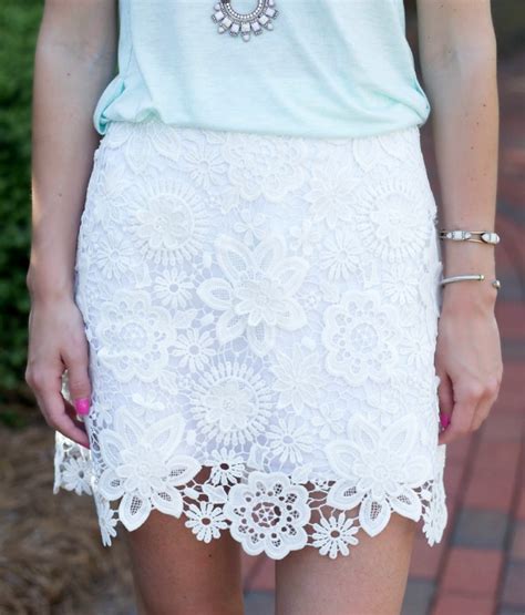 White Lace Skirt Life With Emily