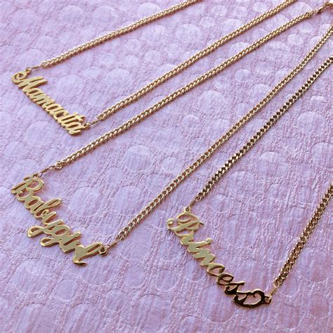 Nameplate T Pack Fashion Accessories Jewelry Kay Jewelry Gold