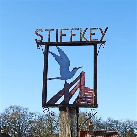 Stiffkey Village Entrance Sign © Adrian S Pye Cc By Sa20 Geograph