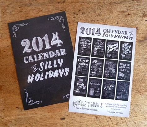 Calendar Of Silly Holidays By Annica Lydenberg Design De Calendário