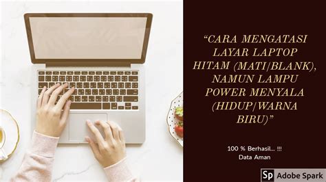 CARA MENGATASI LAPTOP NYALA TAPI LAYAR MATI / HITAM, (LAMPU INDIKATOR