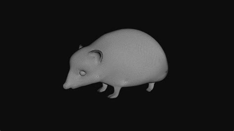 Hedgehog 3d Model Rigged And Low Poly Team 3d Yard
