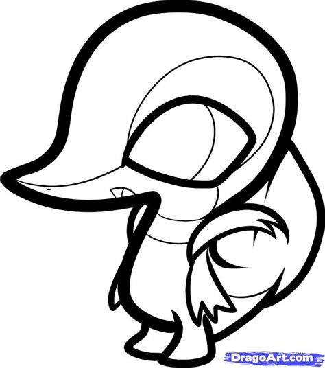 How To Draw Chibi Snivy Step By Chibis Sketch Coloring Page Pokemon