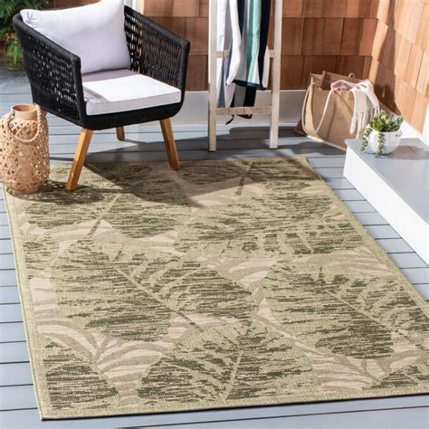 Safavieh Courtyard 8 Ft X 10 Ft Greenbeige 8 X 10 Greenbeige Indoor