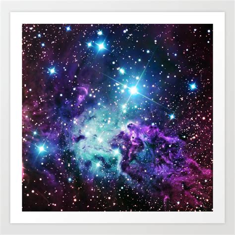 Antiquit Ten Kunst Galaxy Nebula Purple Space Canvas Wall Art Picture