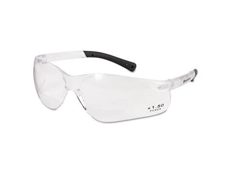 Mcr Safety Bearkat Magnifier Safety Glasses Clear Frame Clear Lens Bkh15