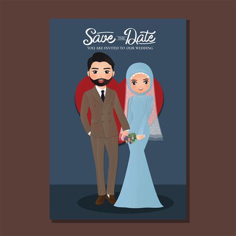 √ Wedding Romantic Islamic Couple Cartoon Hd Islamic Motivational 2022
