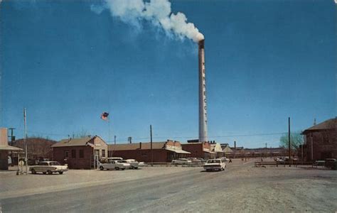 Smelter Smokestack Hurley Nm Gene Aiken Postcard