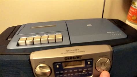 Sony Cfd V Radio Cd Cassette Player Youtube