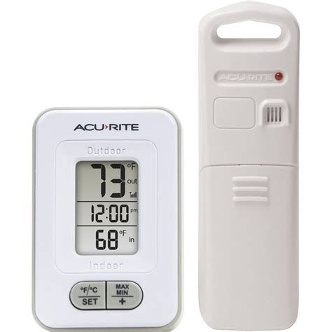 Acurite Wireless Indooroutdoor Digital Thermometer 02044 Walmart