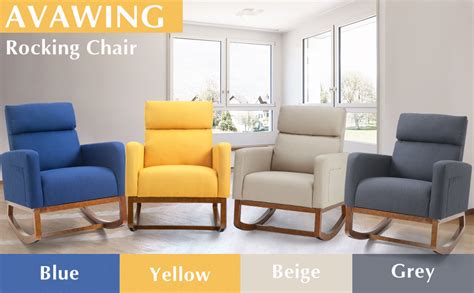 Avawing Living Room Rocking Chair Comfortable Rocker