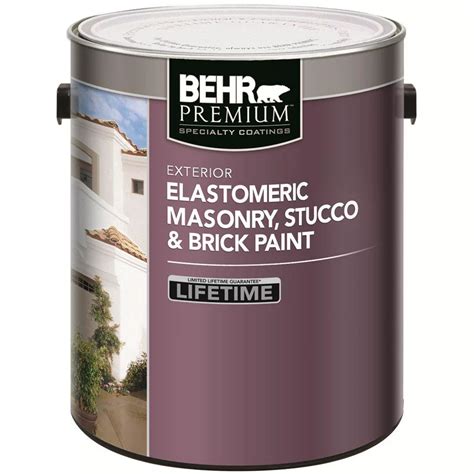 Behr Premium Elastomeric Masonry Stucco And Brick Paint Deep Base 343