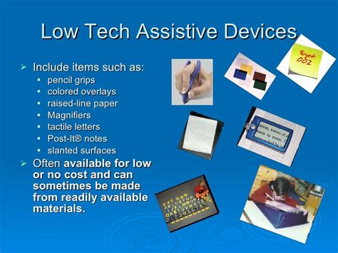 Assistive Tech Intro Definitions And Descriptions Of Various Types