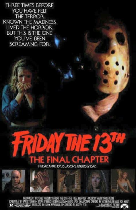Friday The 13th Movies Chronological Order