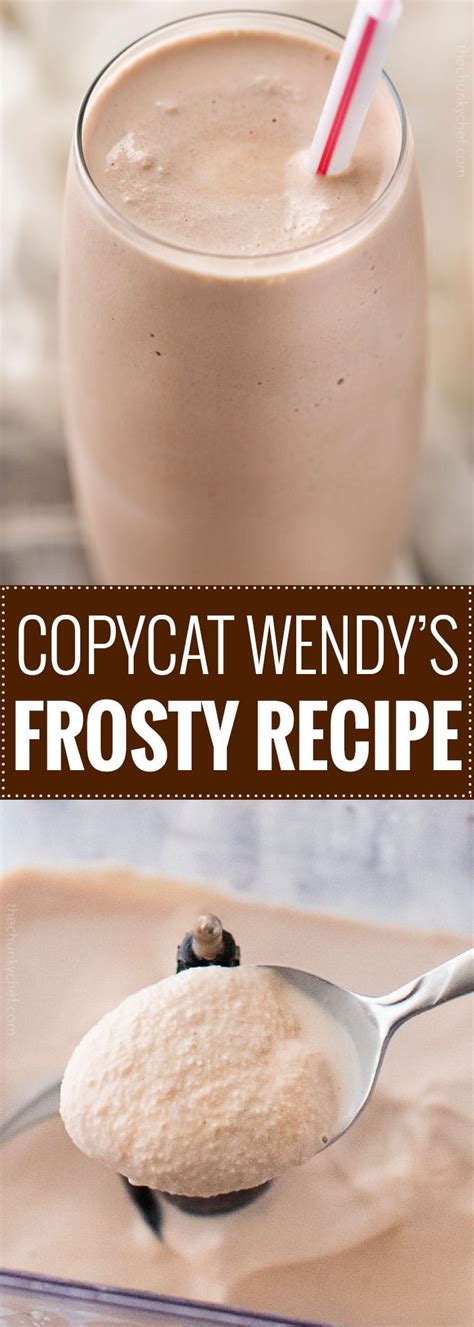 Perfect Copycat Wendys Frosty The Chunky Chef Frosty Recipe Wendys
