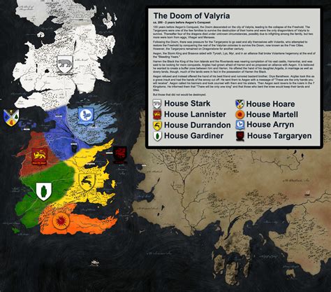 A Mapped History Of A Song Of Ice And Fire Aka Game Of Thrones