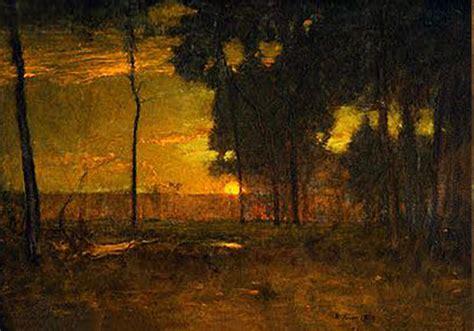 Past Master Series 25 George Inness Sunset In The Old Orchard 7x10 By