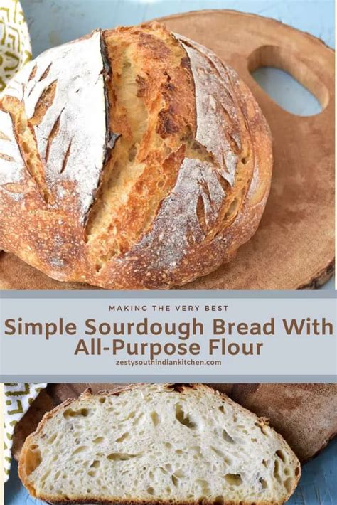 Easy Sourdough Bread Recipe Homemade Bread Easy Yeast Bread Recipes