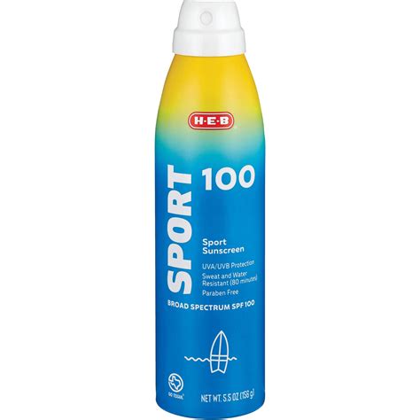 H-E-B Solutions Sport SPF 100 Sunscreen Spray - Shop Sunscreen & Self ...