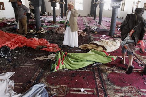 Yemen Mosque Bombings Kill At Least 130 Islamic State Claims Responsibility Washington Times