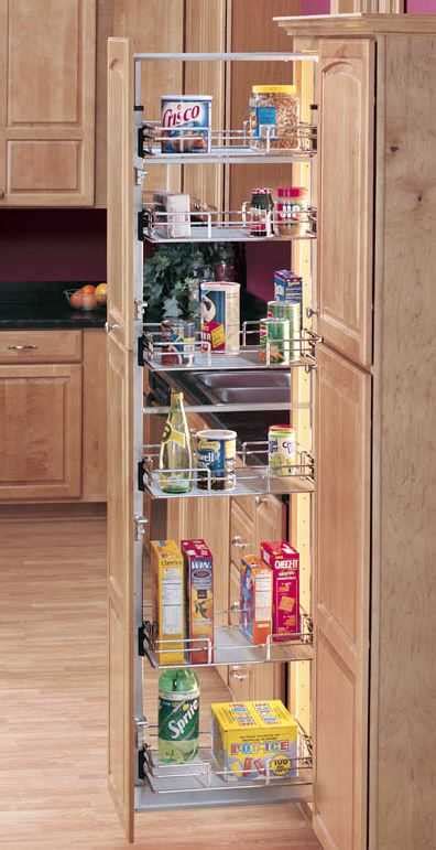 Kitchen hardware accessories gallery joseph kitchen bath. Rev-A-Shelf 5243-20N Pullout Wire Tall/Pantry Accessories ...