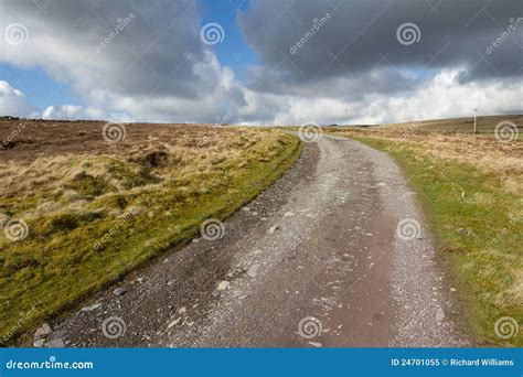 Moorland Track Stock Image Image Of Road Access Blue 24701055