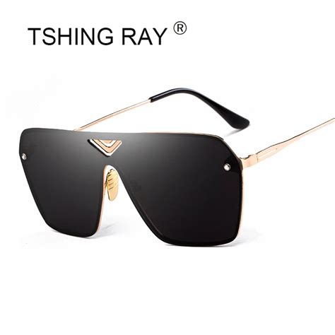 tshing fashion rimless square sunglasses men 2017 new italy brand designer luxury women uv400