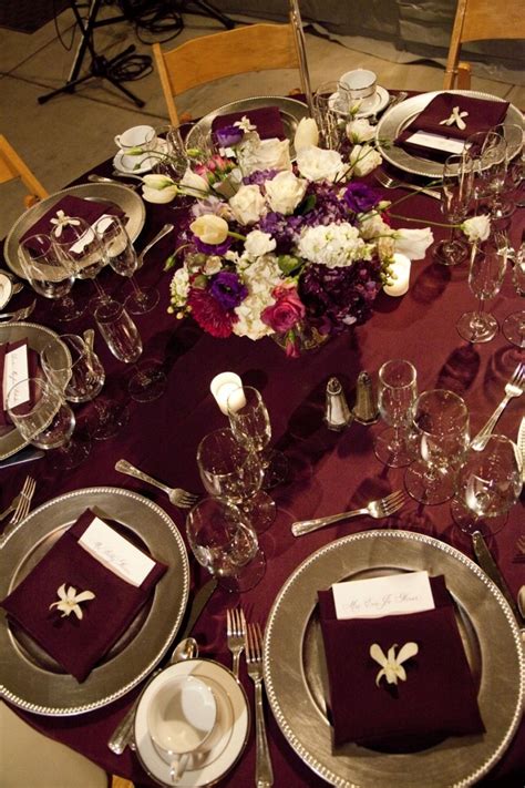 Maroon And Gold Wedding Decor