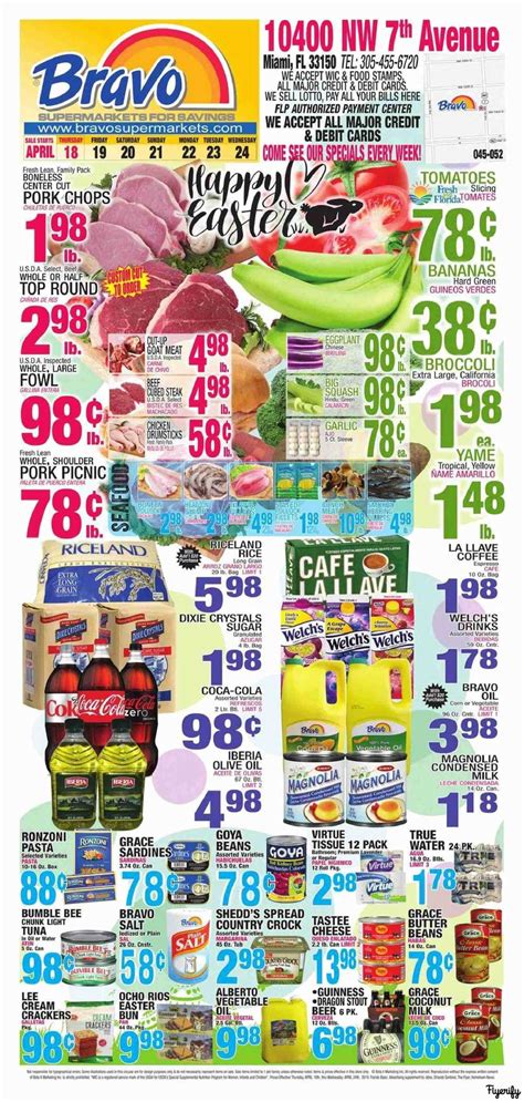 Bravo Supermarkets Fl Weekly Ad And Flyer April 18 To 24 Canada