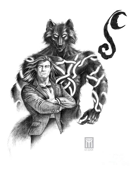 You can also leave it out altogether. Ryan with Werewolf Drawing by Melissa A Benson