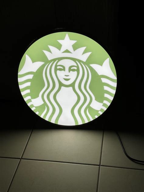 Starbucks Lighted Sign Silverplate Catawiki