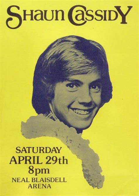 Shaun Cassidy Vintage Concert Poster From Blaisdell Arena Apr 29 1978